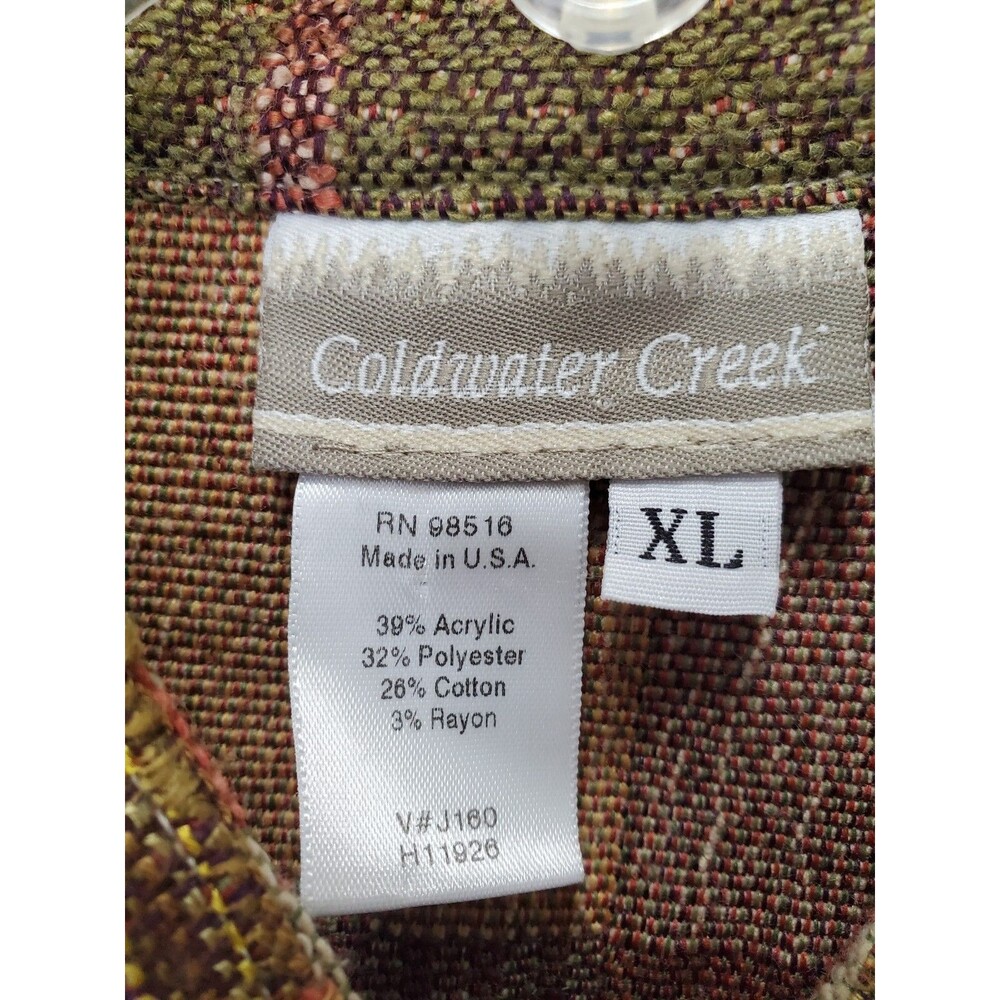 Coldwater Creek Tapestry Patchwork Button-Up Vest… - image 2